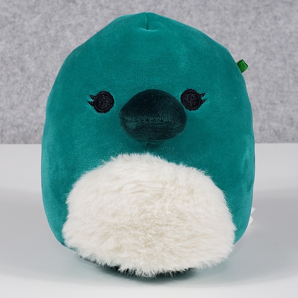 Squishmallows Unisex Plush Platypus 5 Inch Teal Fuzzy Belly 2024 SQCR06125